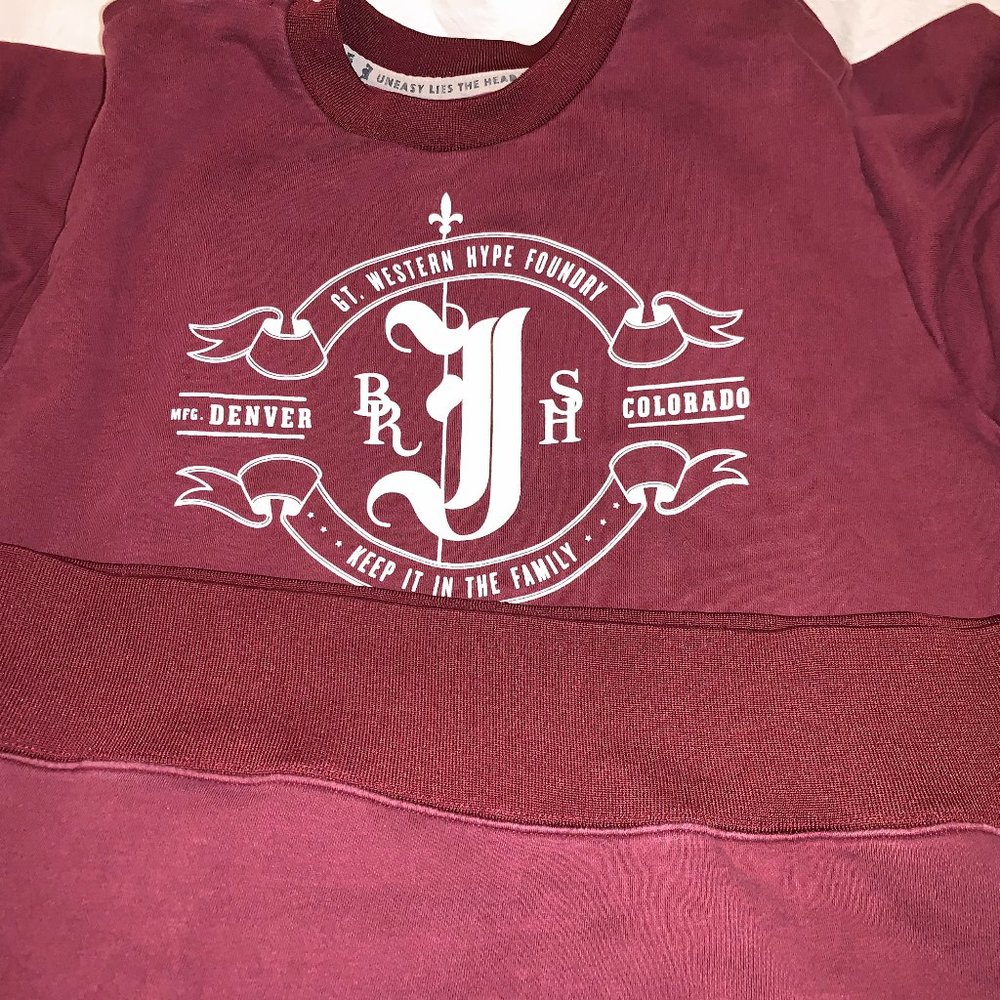 Jiberish Maroon Men's Sweatshirt